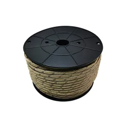 Reflective Outdoor Camping Paracord - Durable 6mm Survival Rope & Clothesline (Khaki)