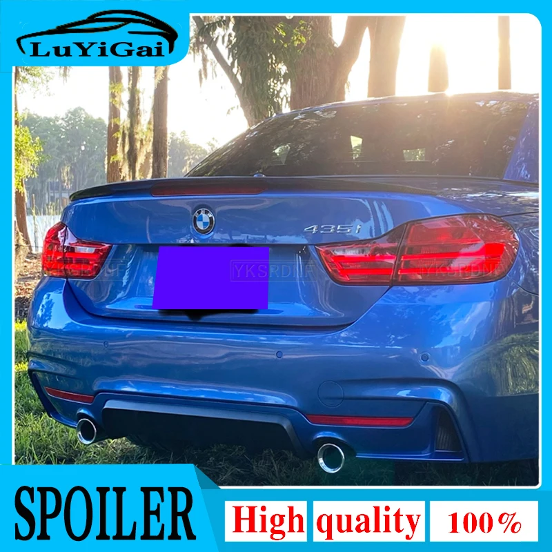 

F33 P Style Carbon Fiber Rear Spoiler Wing for BMW 4 Series F33 2-door convertible 420i 428i 430i 435i Trunk Lip 2014--2019