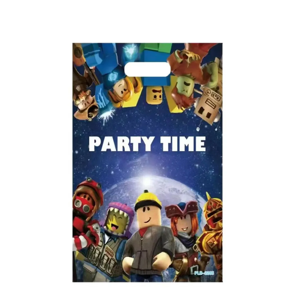 10/20/30/50PCS Roblox 선물 가방 파티 용품 선물 가방 사탕 포장 가방 전리품 가방 어린이 소년 소녀 생일 파티 장식