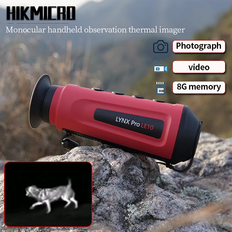 Hikmicro Le10/Le15 Termocamera Portatile Monoculare Telecamera Per Visione Notturna A Infrarossi Per Campeggio Pattuglia Di Ricerca Calda