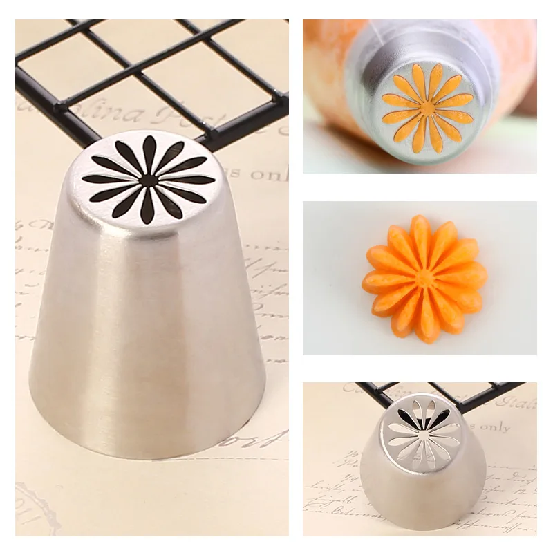 Russian Piping Tips Stainless Steel Pastry Nozzles For Cream With Pastry Bag Cake Tools Icing Piping Co K490