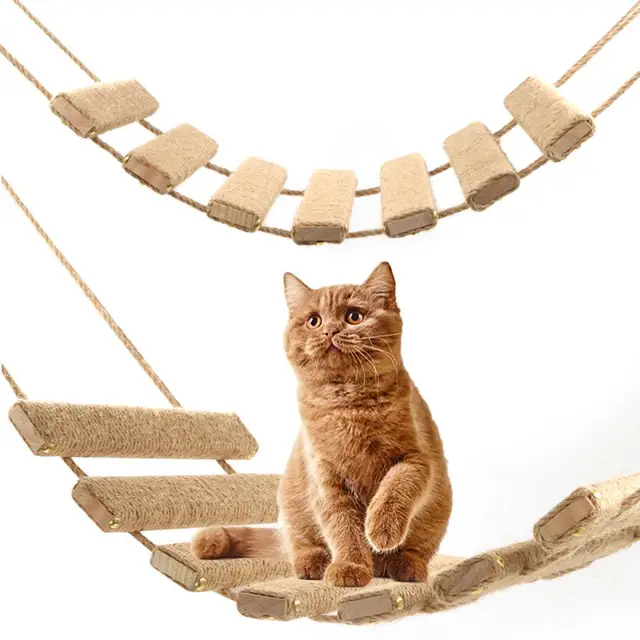 壁掛け式猫用ステップ キャットウォーク 木製 キャットステップ