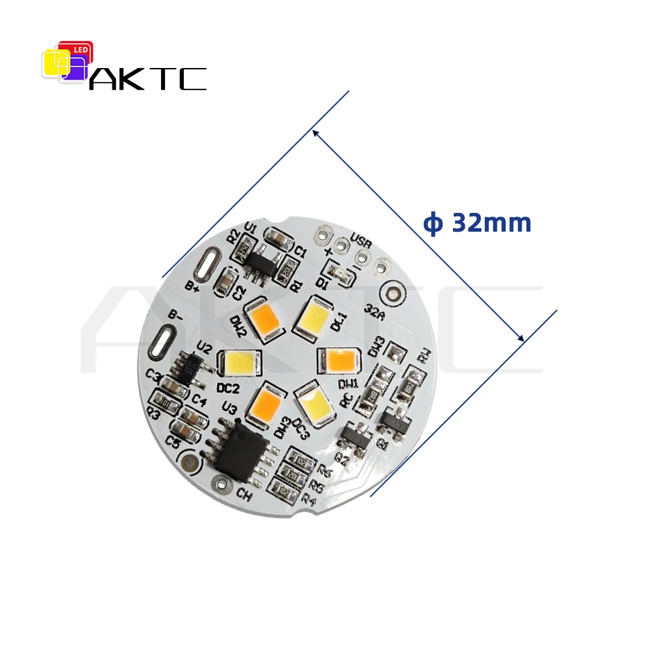 DC5V Rechargeable Dimmable LED Night Lamp Lights Source Board Dimming Compatible Touch on/off Control/3.7V Battery/Charging