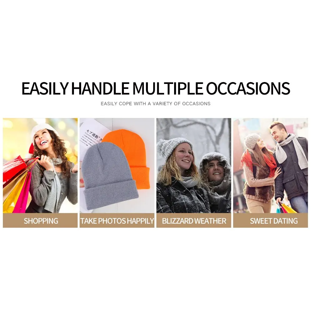 Unisex beanie muts gebreide wintermuts voor dames en heren_voghion.com