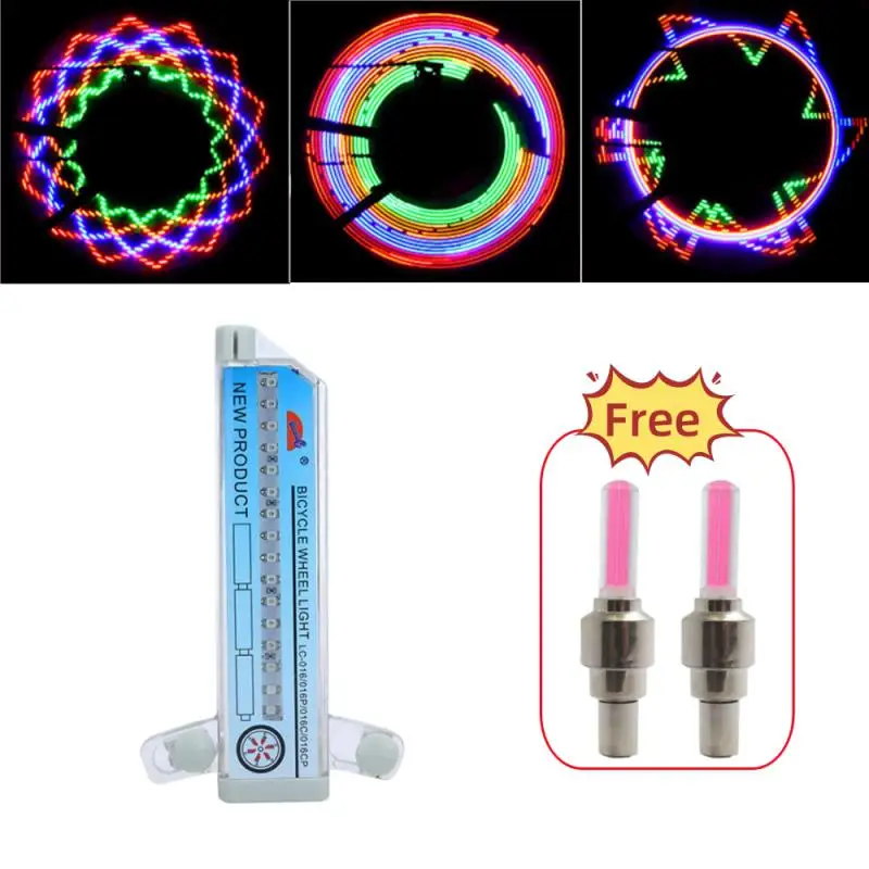 

14/16 LED Bicycle Wheel Light Double Sided Colorful MTB Bike Light Wheel Spoke Light Warning Light Tire Signal Reflective Light