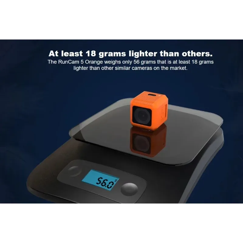 RunCam 5 오렌지 액션 카메라 4K 2.7K@60FPS 스테빌라이저 스포츠 RC카 FPV 레이싱 EIS 128G 고프 히어로 세션 5