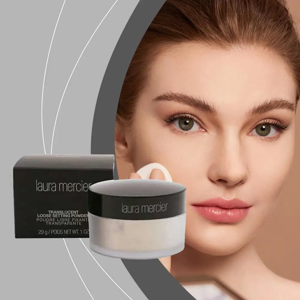 Description Picture 2 of item2025 Hot Loose Powder With Packaging Natural Soft Transparent Honey Powder Makeup Powder