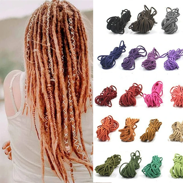 National Customs Hip Hop Reggae Braided Colorful Hair Ties Dreadlock Bead  Hair Accessories 2.8mm Long 5m - Braiders - AliExpress