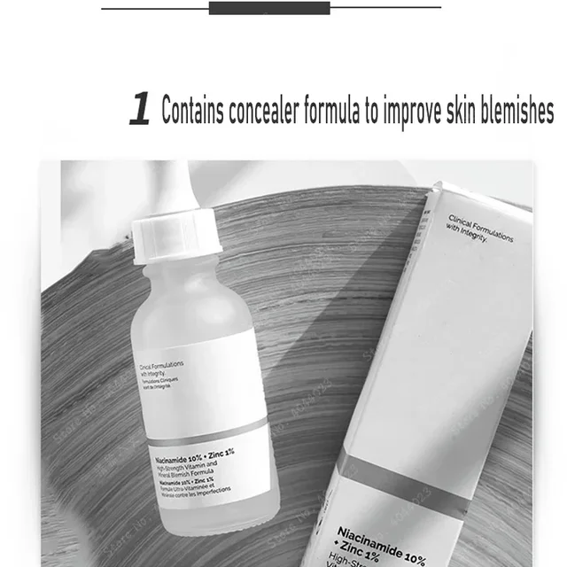 Niacinamide Serum for Face, Niacinamide 10% + Zinc 1% Serum for Oil Control, Pores Minimizer, Tones Skin, With Hyaluronic Acid for Deep Hydration, 30ml 1