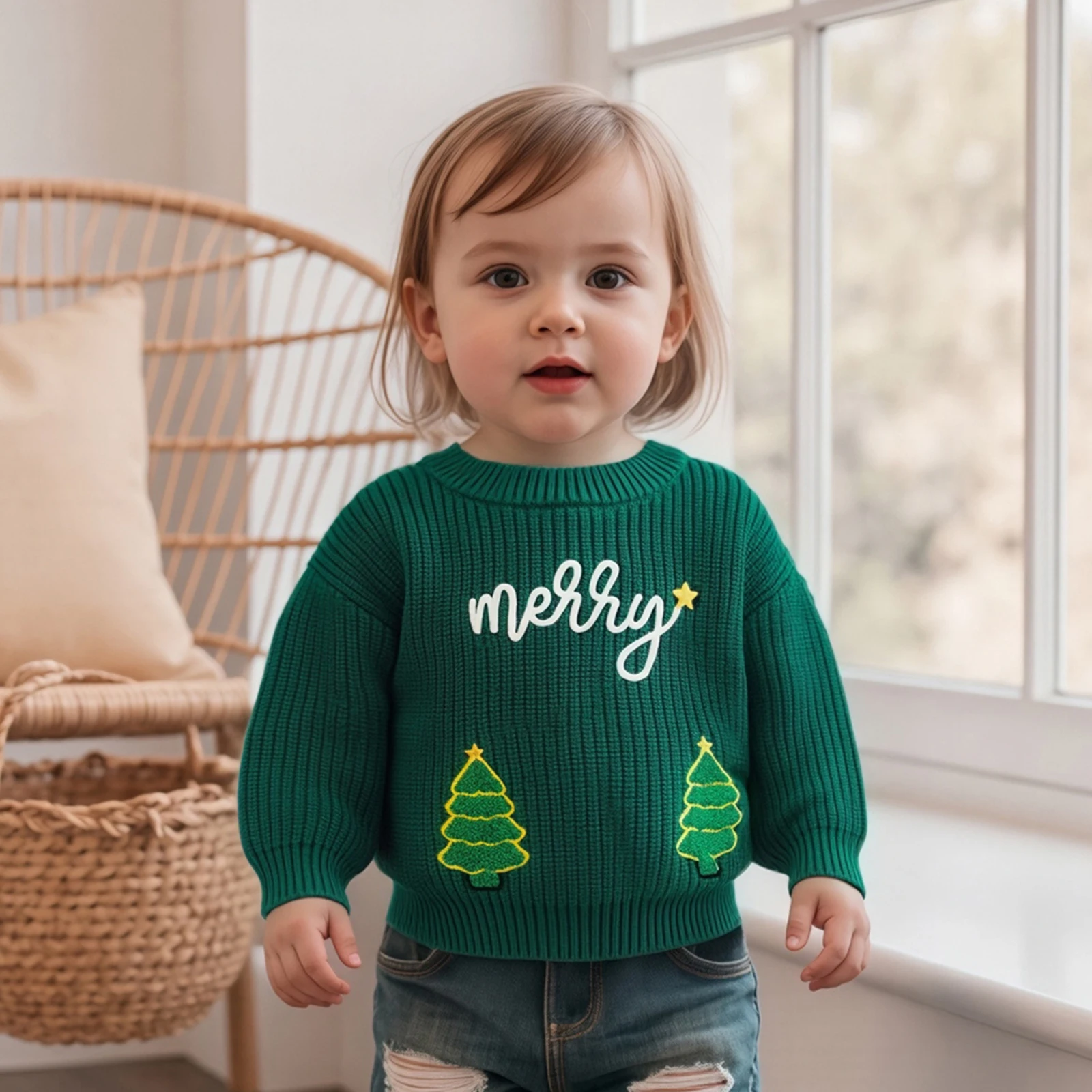 Per Bambini Maglia Natale Guanti - Babbo Natale / Fiocco di Neve Design