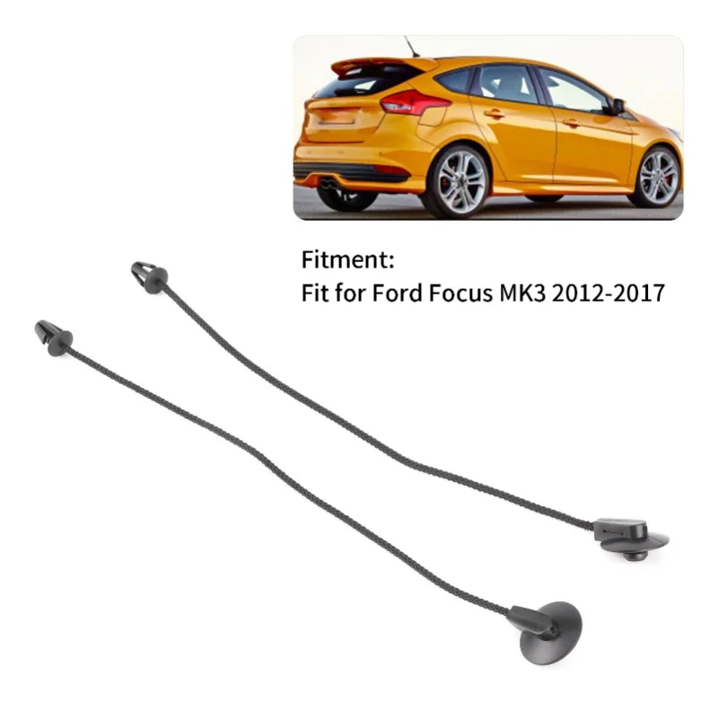 2pcs 소포 선반 고정 코드 타이 다운 스트랩 스트링 CV6Z5846538A 포드 포커스 MK3 2012-2017에 적합