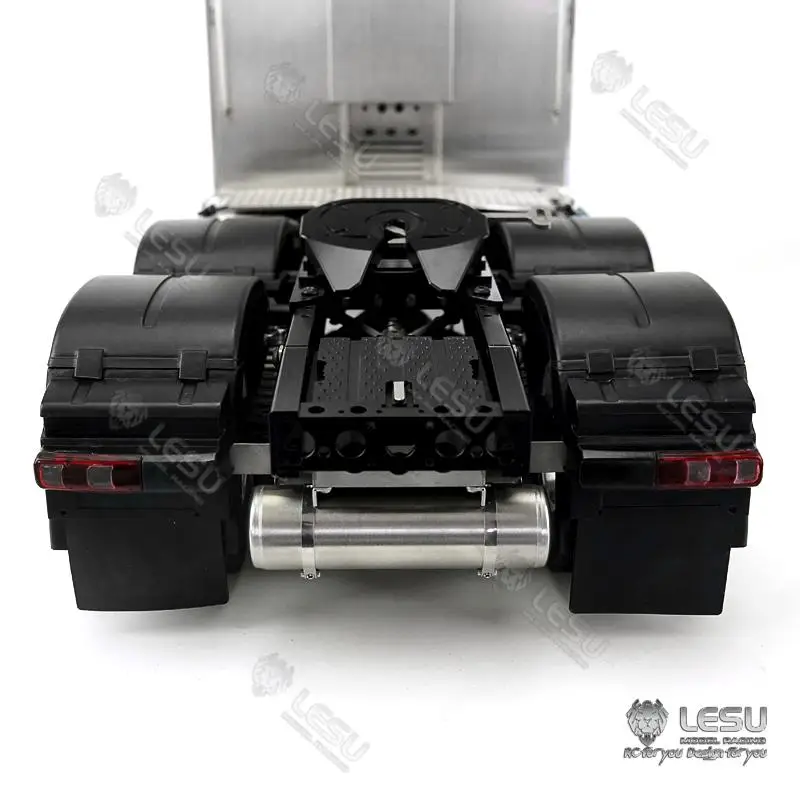3 Speed 6x6 Metal Chassis For LESU 1/14 Radio Control Tractor Cars Tamiyay 3363 1851 Tractor Truck W/ Heavy Duty Toolbox Th16375 6