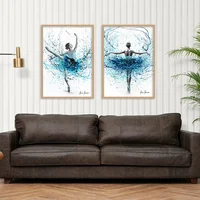 Abstract Colorful Ballet Dancing Girls Canvas Painting HD Modern Dancers Posters Wall Art Home Living Room Decor Birthday Gifts 3