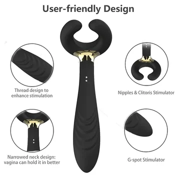 G-Spot 3 Motors Dildo Vibrator Sex Toys for Women Men Adult Couples Anal Vagina Double Penetration Clitoris Penis Stimulator Toy 5