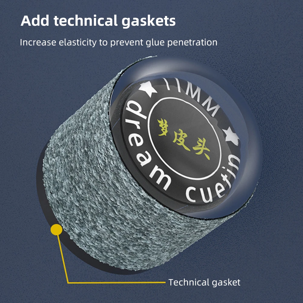 Original LP Billiards Pool Cue Tip 10.5/11mm M/H Technology Gasket Pool Cue Stick Tip Professional Durable Billiard Accessories