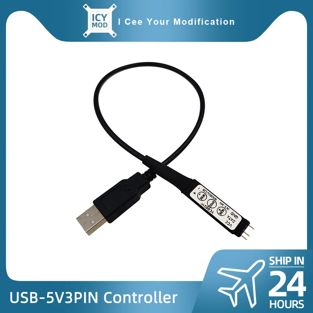 USB-Controller-5V3PIN-Power-Supply-Convertor-Adapter-USB-ARGB-Cable ...