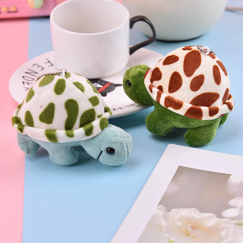 

10cm Mini Turtle Plush Toy Cartoon Turtle Soft Plush Exquisite Doll Keychain Girl Bag Jewelry Schoolbag Ornament Birthday Gift