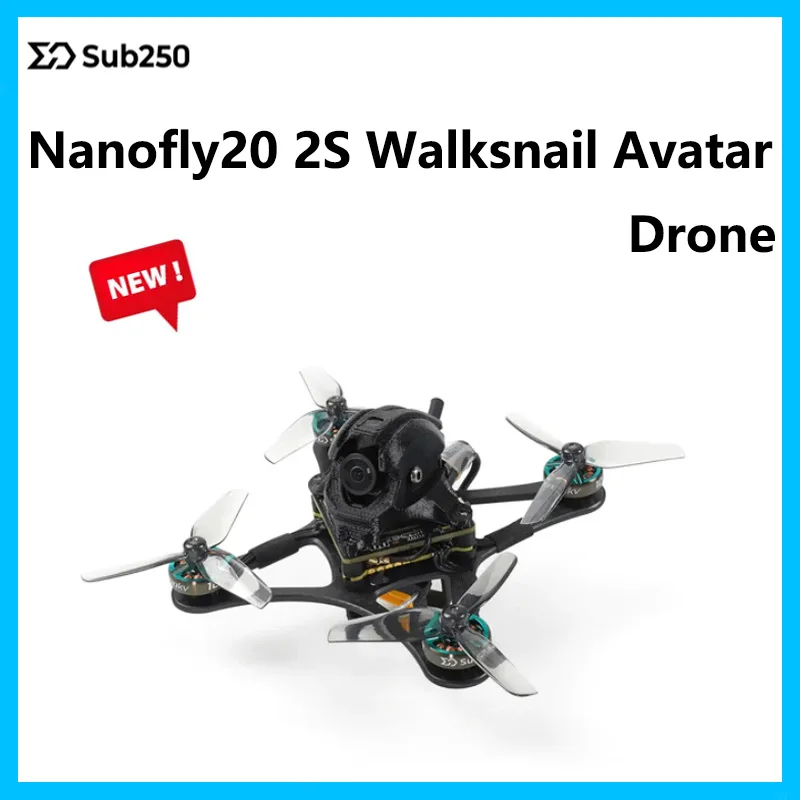 Sub250 Nanofly20 2S 2 Pollici 12A Fc Nuovo Aggiornamento Walksnail Avatar 1S Con Elrs2.4G / Tbs Nano Rx Mini Fpv Drone