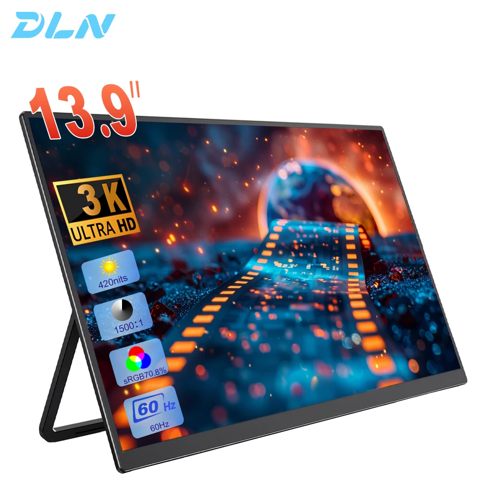DLN13.9inch3KPortableMonitor2000P70.80sRGB60HzLaptopScreenExtenderStandTypeMonitorForWins&Mac,Gaming-AliExpress7
