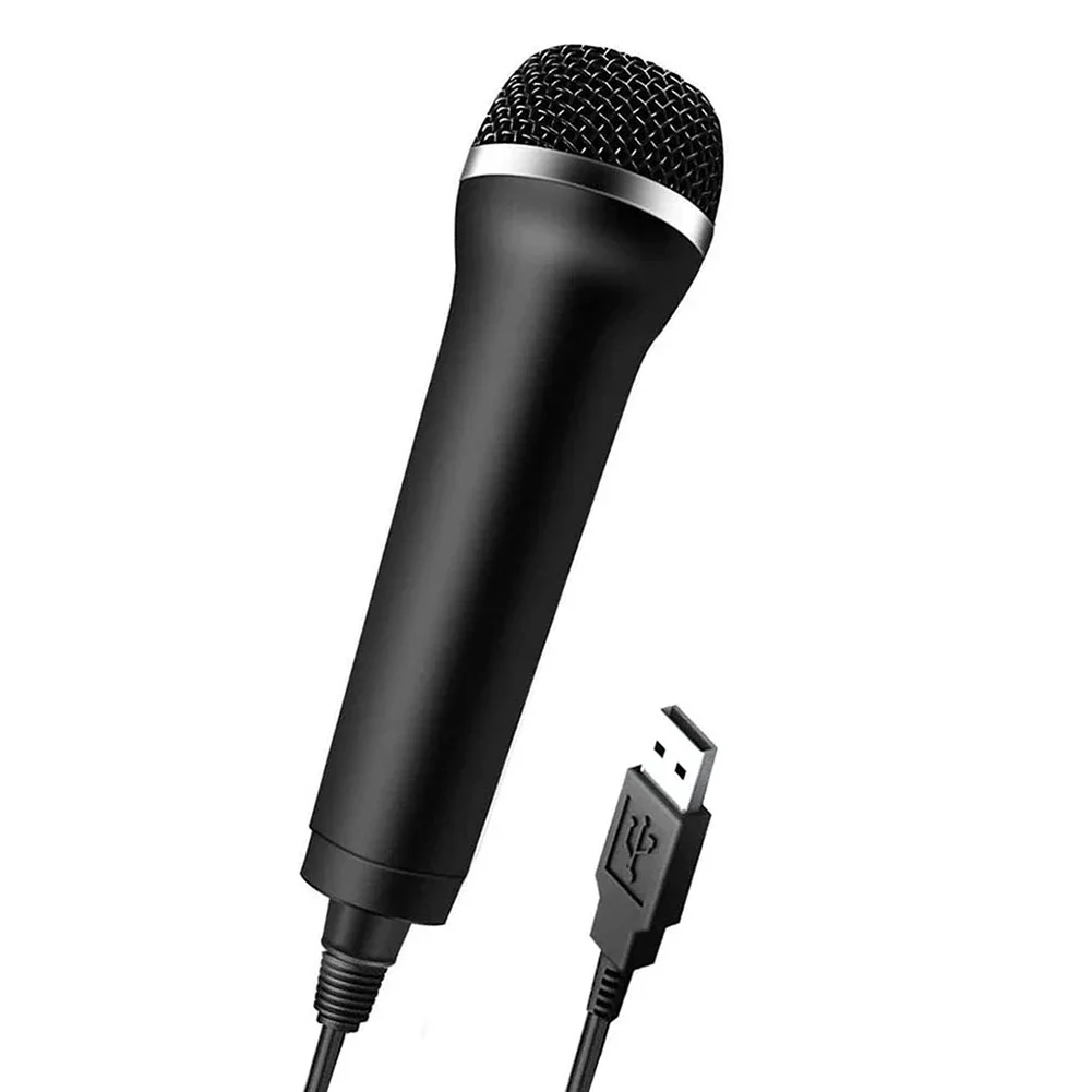USB Wired Microphone Karaoke Mic for Nintendo Switch Wii PS4 Xbox PC Computer