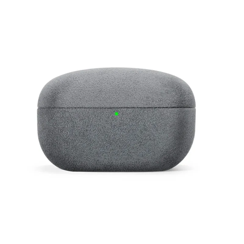 Luxury Italian Alcantara Handmade Leather Earphone Case