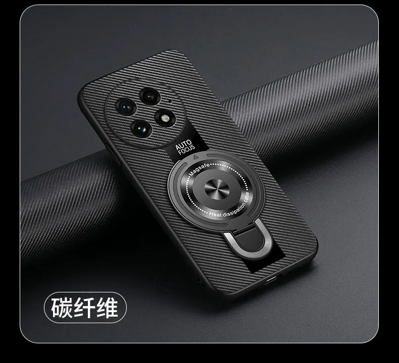 Für OnePlus 13 12 13R Fall Magnetische Ring Halter Luxus Halterung Plexiglas PU Silikon Schaffell Leder Stoßfest Abdeckung – Detail 19