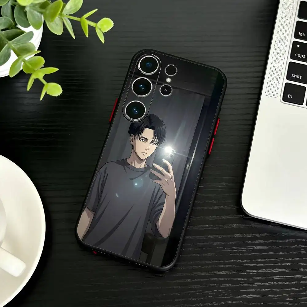 Levi Ackerman Black Soft Phone Case - Premium Attack On Titan Design