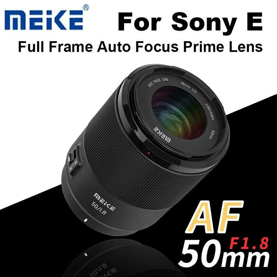 Meike 50mm F1.8 フルフレーム オートフォーカスレンズ ソニー E/Z
