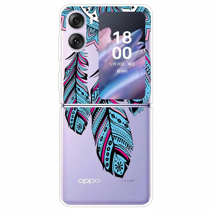 Transparent Hard Case for Oppo Find N2 Flip 5G - Clear Edge Foldable Protection