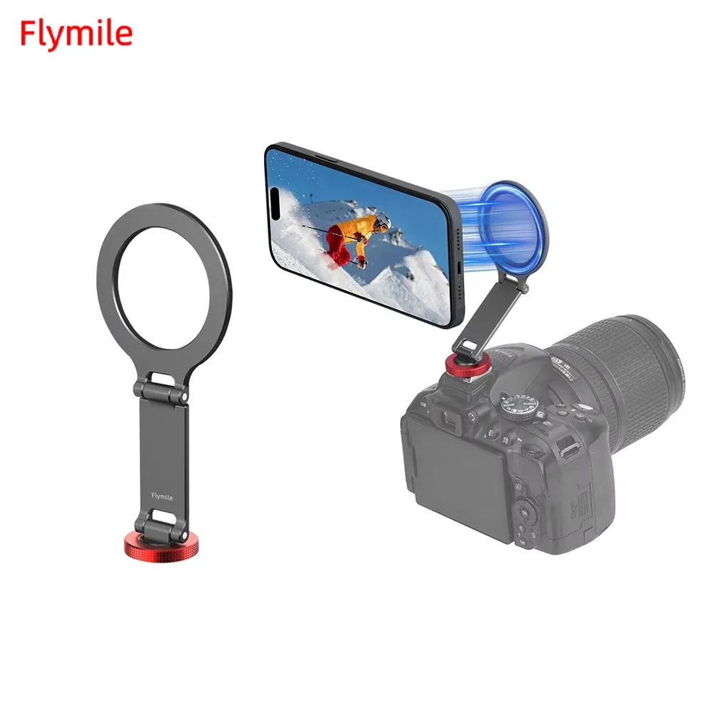 Flymile Magsafe 電話コールドシューマウント磁気三脚アダプター