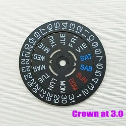 Black Date Wheel Dial for Automatic Watch Movement (Date Week Wheel 3.0H)