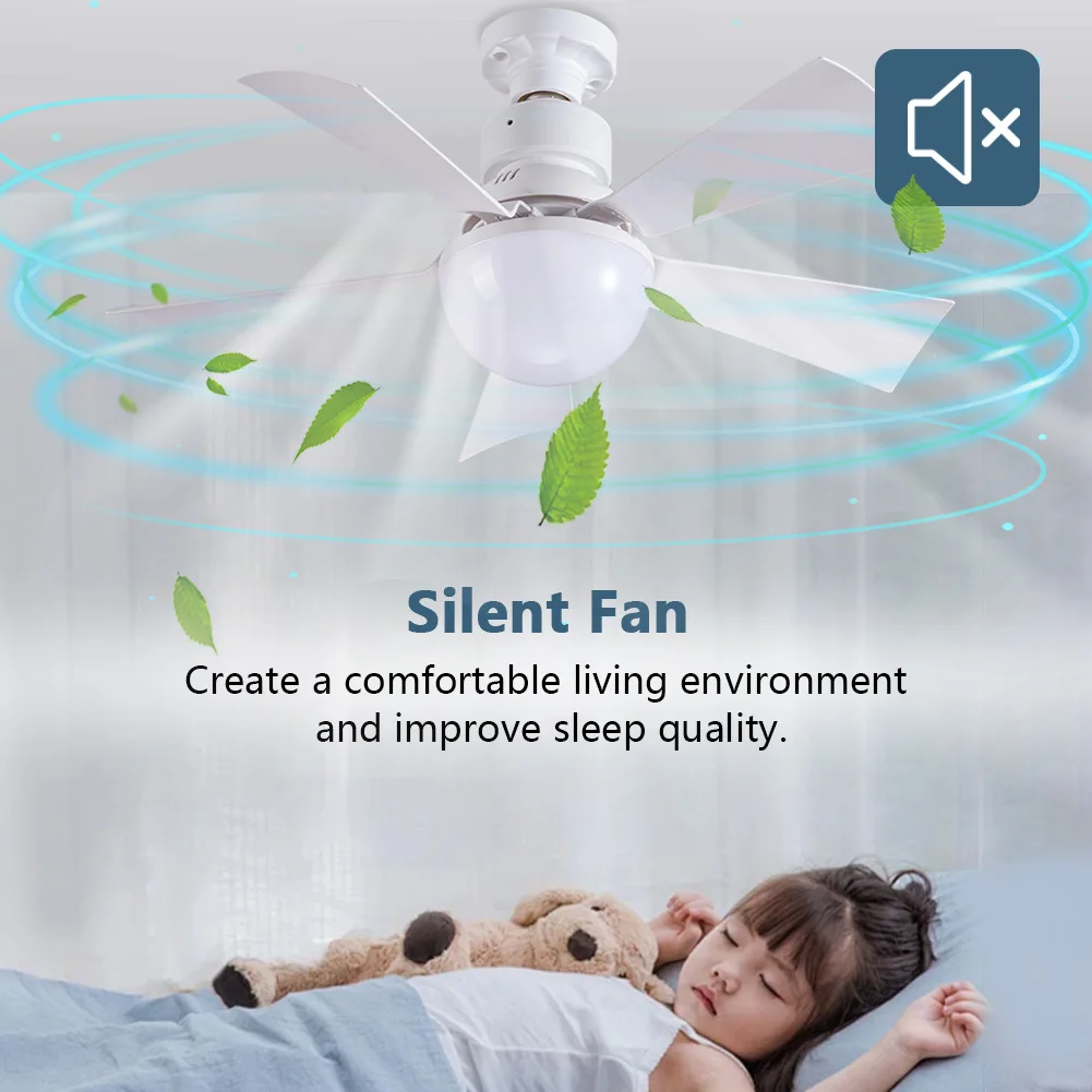 30W LED Fan Lamp with Remote Control Decorative Ceiling Fanlight 3 Speeds Adjustable Modern Ceiling Fanlight for Living Room