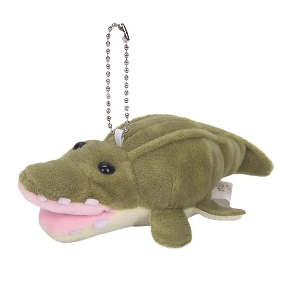 Funny Soft Dinosaur Plush Keychain Plush Stuffed Cute Triceratops Keyring Cartoon Fashion Crocodile Bag Pendant Bag Hanging