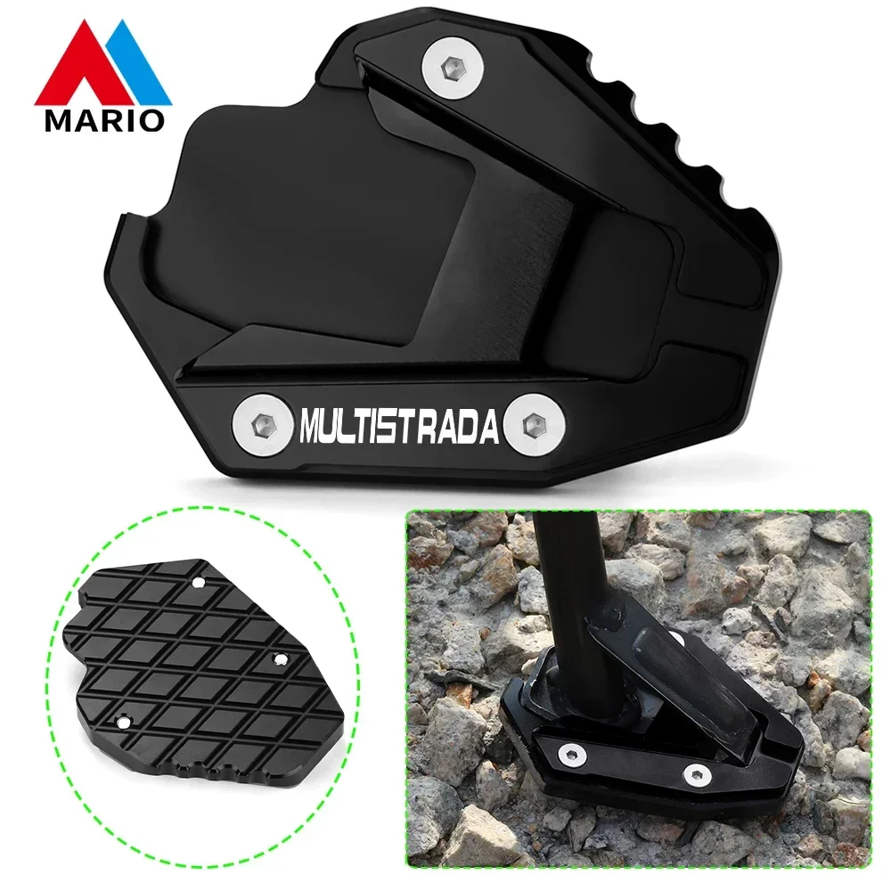 

For Ducati Multistrada 950 950S V4 S Rally 1200 1200S Enduro 1260 Motorcycle Foot Kickstand Side Stand Enlarge Extension Plate