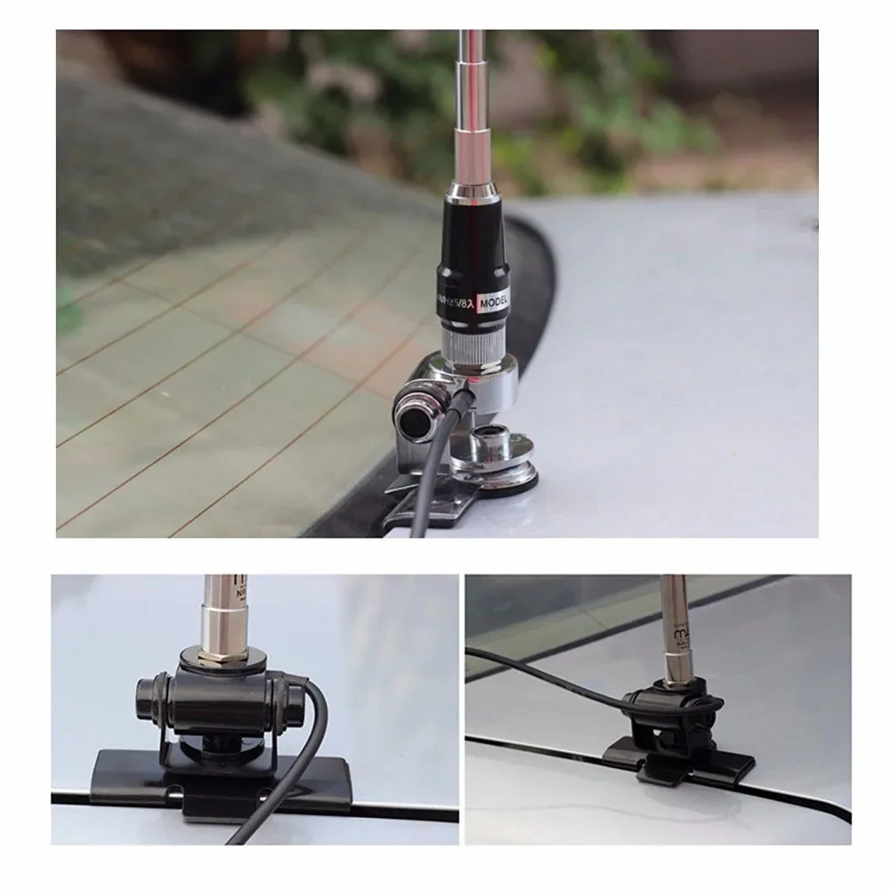 HUAHONG HH9000 Antenna Kit Quad Band Extend Cord Bracket Clip PL259 29Mhz 50Mhz 144Mhz 430Mhz Mobile Radio Aerials Tools