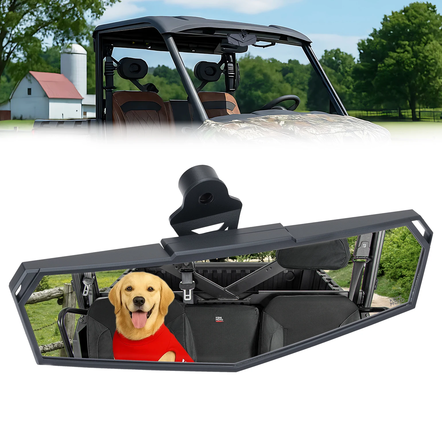 Rétroviseur central UTV pour CF-MOTO ZFORCE 950 Sport HO Trail, UFORCE 600 1000 U10 XL Pro 2021-2025 incassable