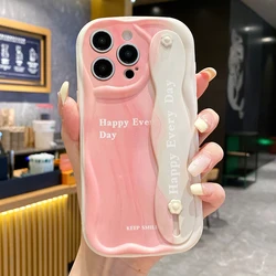 Gradient Wrist Strap Phone Holder Case for Xiaomi Poco f5 (WNY08B)