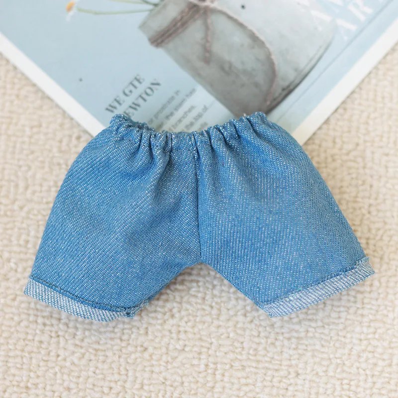 thumbnail image 1 of Ropa de muñeca de moda, suéter de punto, ropa, pantalones, traje, muñecas de 20 cm, suéter de dibujos animados, pantalones cortos para muñeca de peluche ídolo de 20 cm, muñeca de algodón, 1 of 5