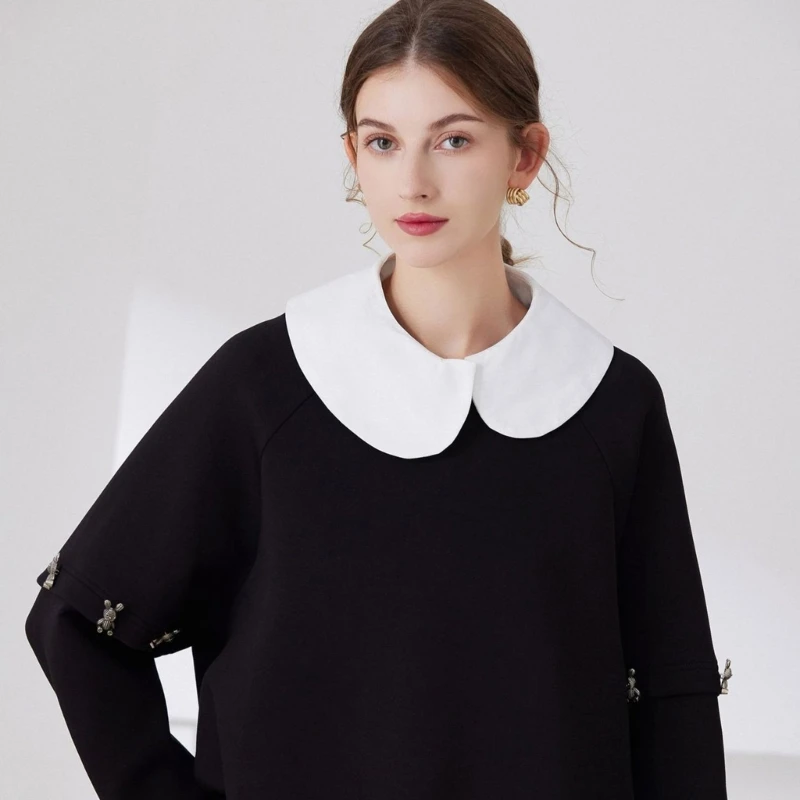 

Модный декоративный воротник с нерегулярным воротником, блузка, воротник рубашки, платье для девочек, декор, Прямая доставка