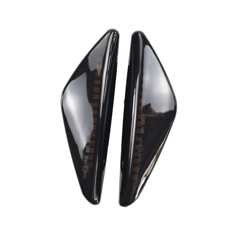 2Pcs Smoked Car Dynamic LED Side Marker Light Turn Signal Light For BMW X3 F25 X5 E70 X6 E71 E72 2008-2014