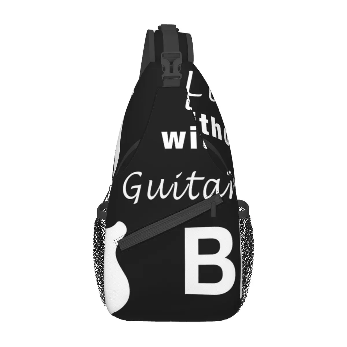 

Gitarre Life Without Guitar Chest Bag Trendy Large capacity For Office Cross chest bag Multi-Style