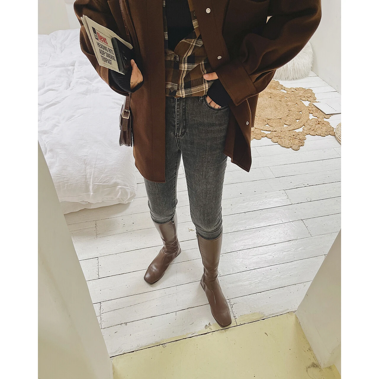 2022 Women's Black High Waist Stretch Pencil Denim Pants Jeans Trousers Capris Y2k Girls Woman Streetwear Vintage Clothes Oem