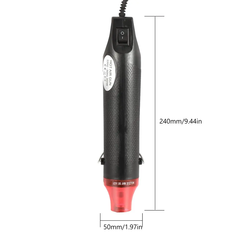 Hot Air Gun Electric Power 300W 200℃ DIY Soldering Wrap Blower Heater Shrink Plastic Repair Tool
