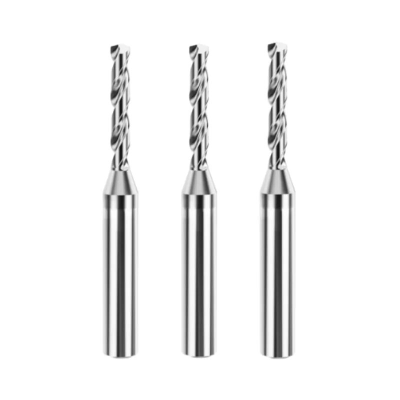 Solid Cemented Carbide Tungsten Steel External Cooling Drill Bit 3D 1.5 3.6mm Processing Aluminum Steel Color Coating Twist CNC