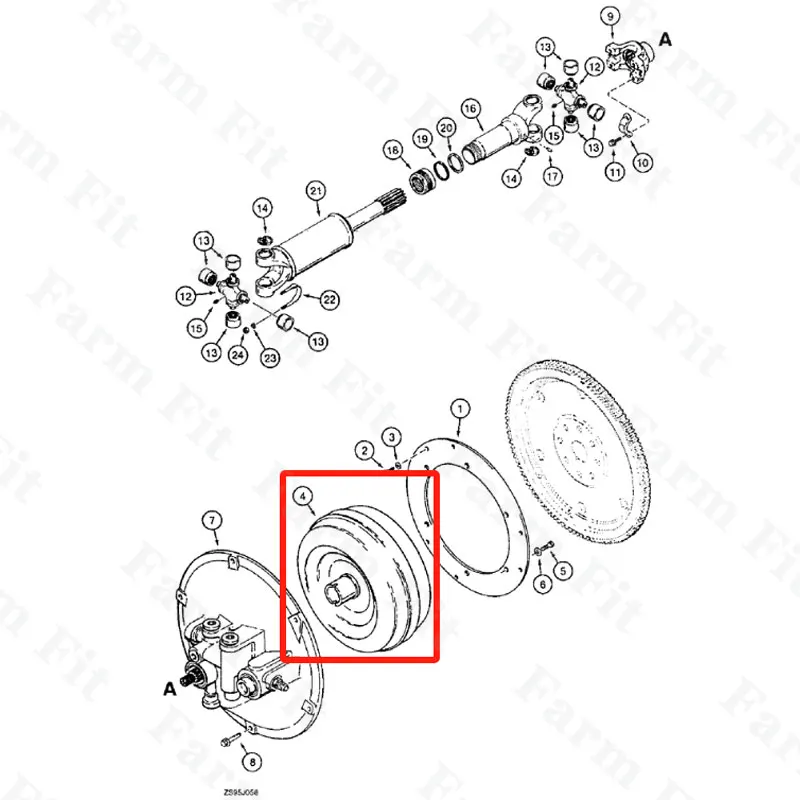 Shop In China 1995137C1 Fit For Case 590SM 550E 580SM 550G 550H 580SL 550H-IND 590 580SK 590SL Torque Converter