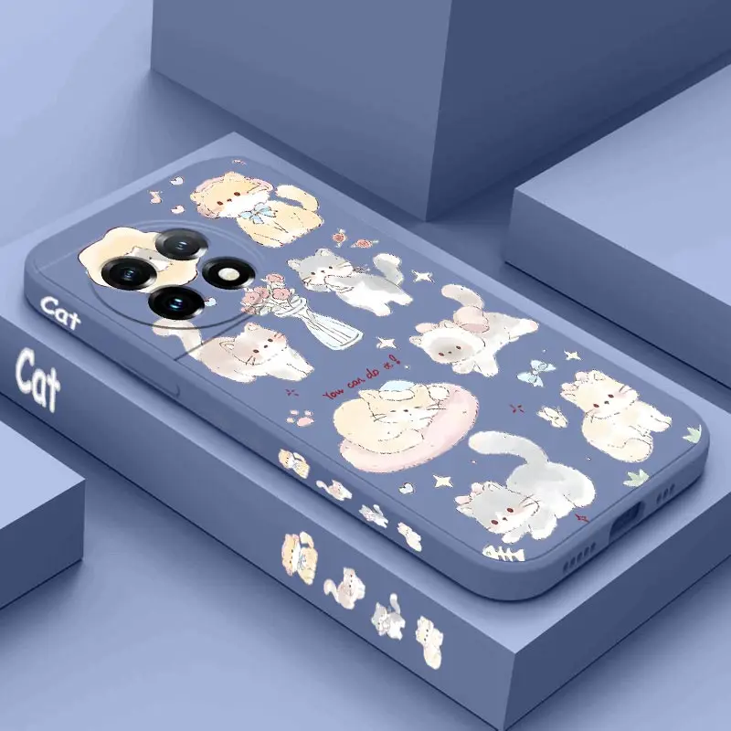 Adorable Cute Cat Silicone Phone Case Cover