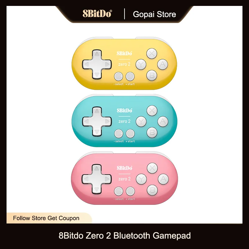 8Bitdo Zero 2 Bluetooth Gamepad Per Interruttore Finestre Android Macos Per Raspberry Pi 2B/3B/3B +/4B/Zero/Zero W/Zero Wh