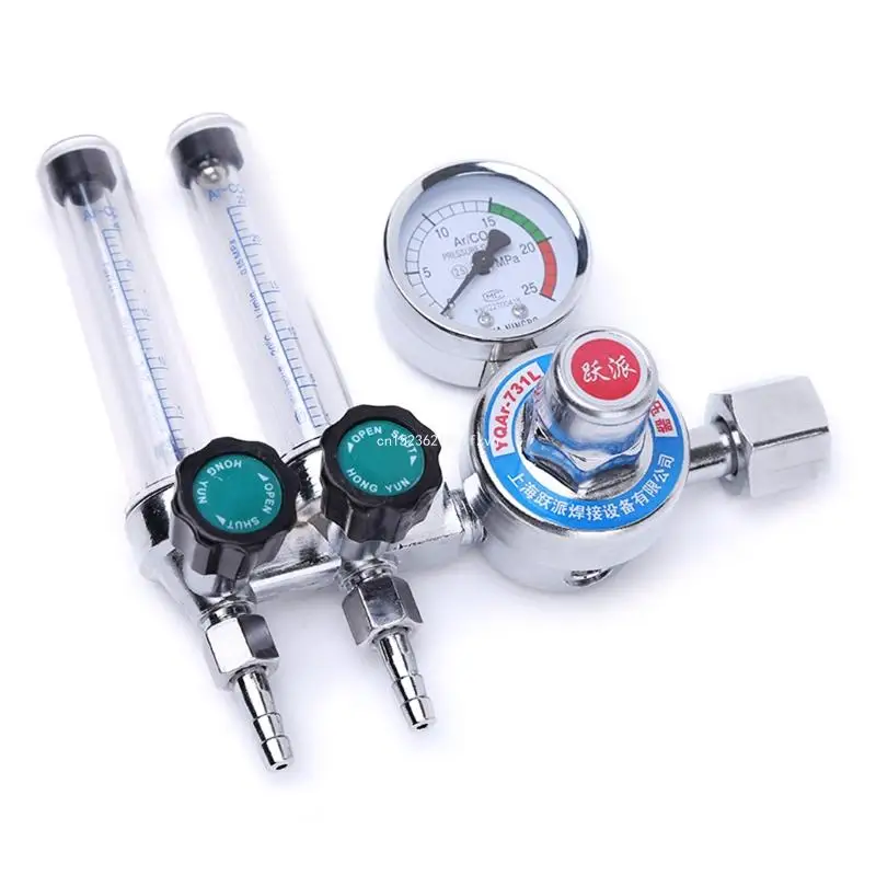 

Argon Regulator with Dual Tube Argon Flow Meter Pressure Regulator Gauge Pressure Regulator Gauge Argon Flow Meter Dropship