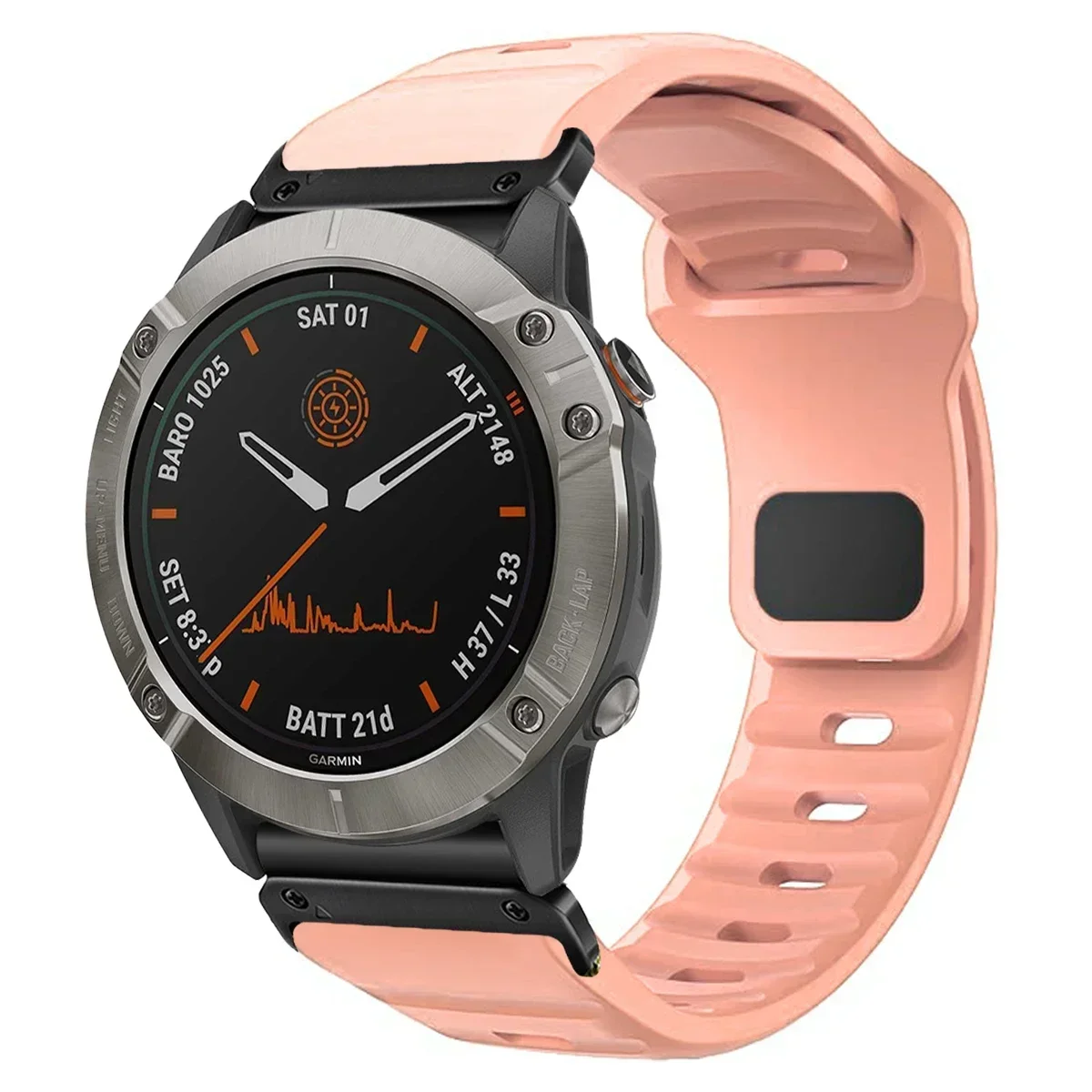 QuickFit Silicone No-Gap Watchband - Versatile 22mm & 26mm Strap