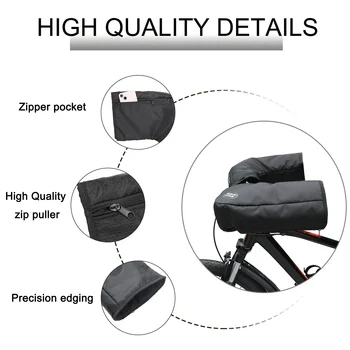 Bike Handlebar Mittens Reflective Winter Bicycle Handlebar Muffs Cold-proof & Waterproof Mountain/ Road Bike Handlebar Cover 6